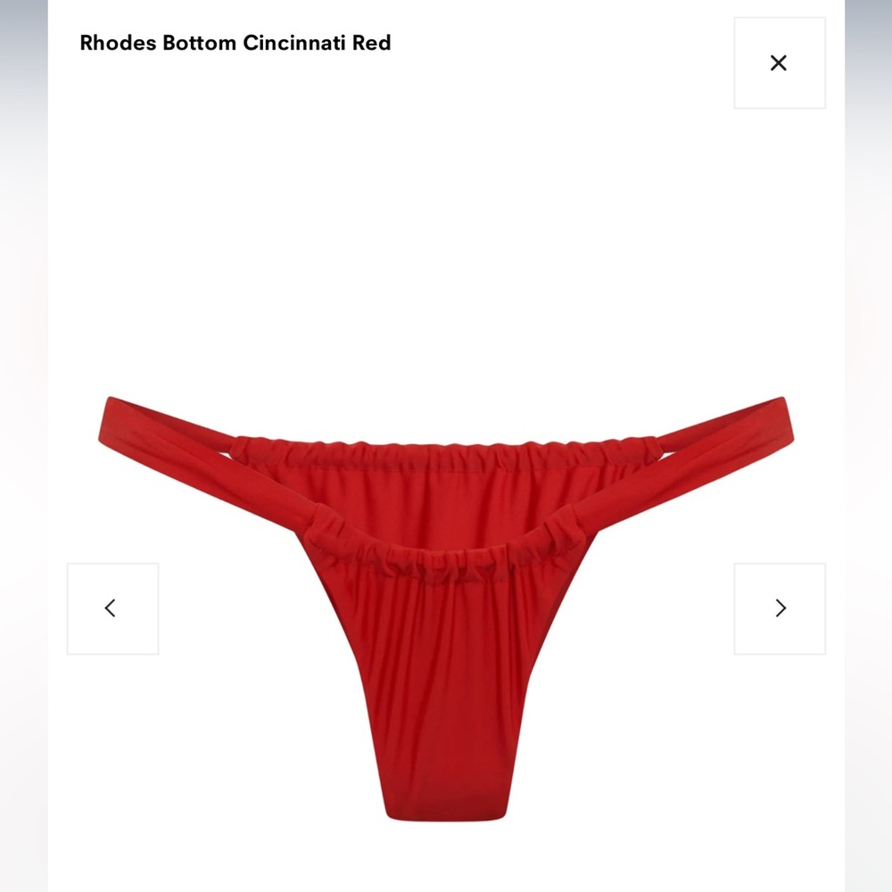 Vacay swimwear Rhodes Bottom Cincinnati Red - XS